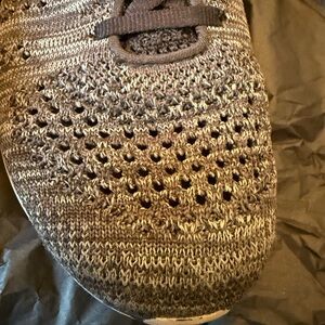 Grey Knit Sneakers
